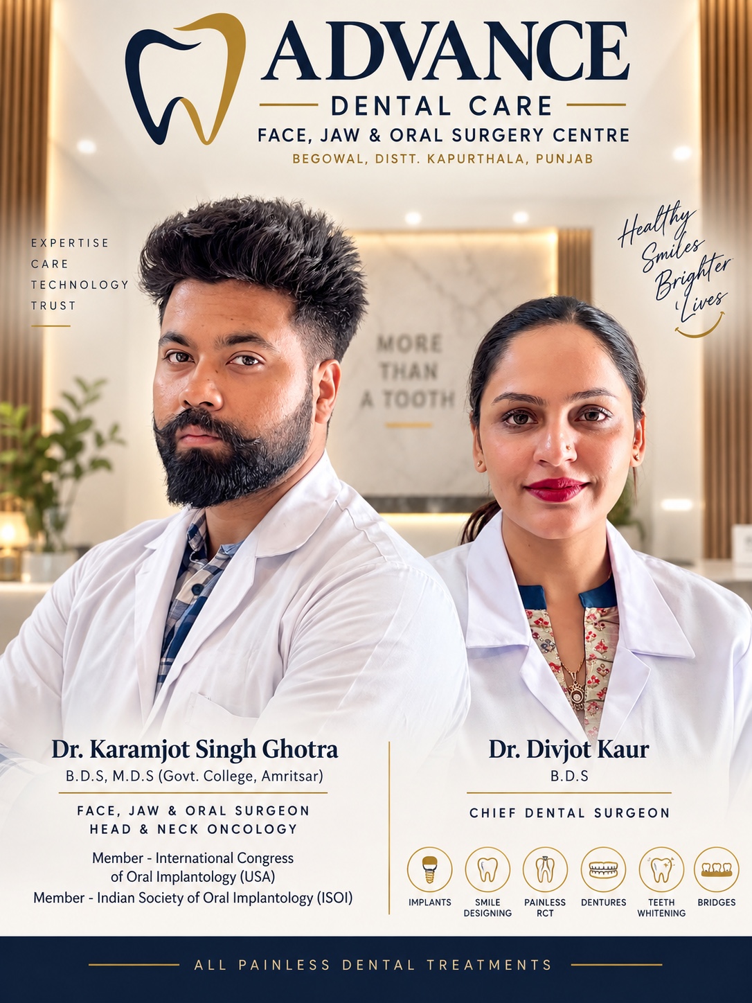 Advance Dental Care clinic team
